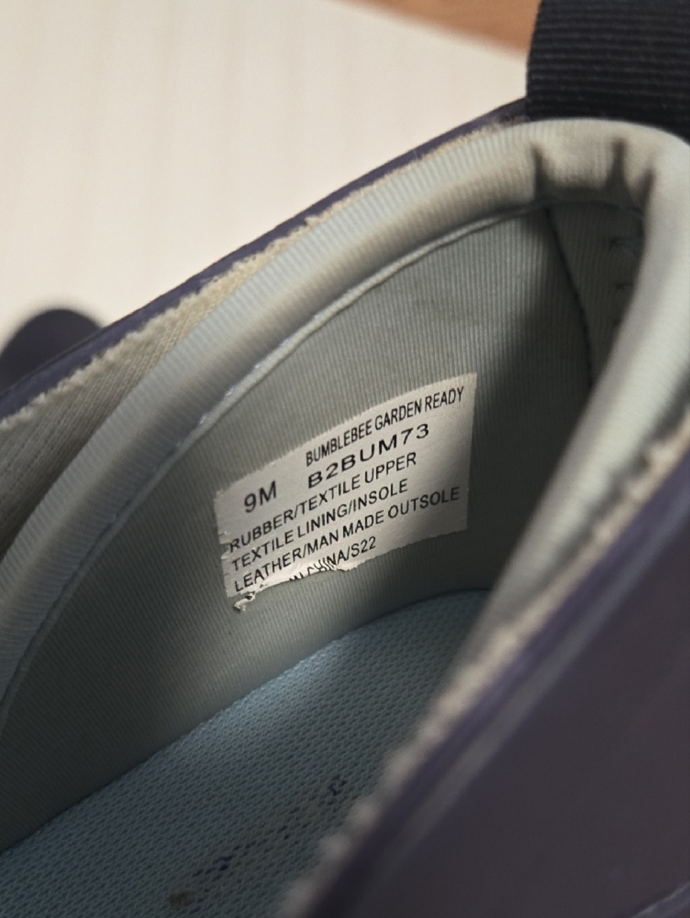 [5x$20] JBU Navy Slip-On Rain Clog / Size 9 - Picture 6 of 6